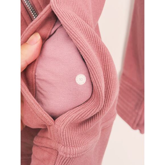 Lululemon Radiant Full Zip Jacket Size 10 Spanish Rose Pink - Picture 7 of 8